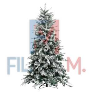 ALBERO DI NATALE INNEVATO 'ALASKA' h.240 cm - base 154 cm / 2436 rami - PEZZI 1