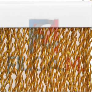 TENDA A CORDONCINO 'CAMELIA' cm 125 x 230 - cristallo/bianco - PEZZI 1