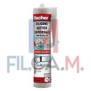 SILICONE ACETICO UNIVERSALE trasparente ml 280 - PEZZI 25