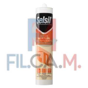 SILICONE ACRILICO 'SACR' bianco ml 310 (ral 9010)   - PEZZI 25