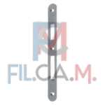 CONTROPIASTRA PER SERRATURA 'PATENT YALE' B.T. ottone lucido verniciato - PEZZI 1