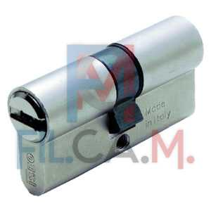 CILINDRO SAGOMATO 'R6' mm 35+10+35 = 80 nichelato (40+40) - PEZZI 1