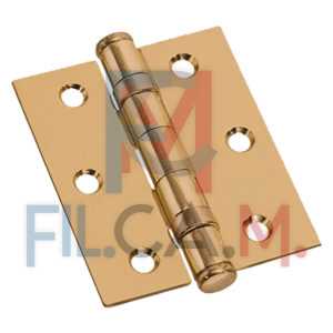CERNIERA CON CUSCINETTI BRONZATA mm  90 x  75 - sp.2,5 - PEZZI 2
