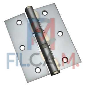 CERNIERA CON CUSCINETTI CROMO SATINATO mm 100 x  90 - sp.3 - PEZZI 1