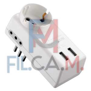ADATTATORE MULTIPRESA USB art.71039 - PEZZI 1