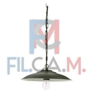 APPLIQUE A SOSPENSIONE CON CATENA 'ANTIQUE' 25 W - cm 30 x 7 x 11 grigio - PEZZI 1