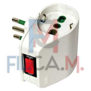 ADATTATORE DOPPIO CON LIMITATORE TERMICO 87310 - PEZZI 1