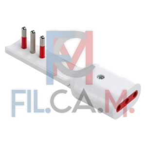 ADATTATORE ULTRAPIATTO SERIE 'EMILIA FLAT' spina e presa 2P + T 10A - bianco - PEZZI 1