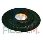 GUARNIZIONE IN GOMMA ADESIVA 'MUSS' NERO - mm 15 x  5 - mt. 10 - PEZZI 1