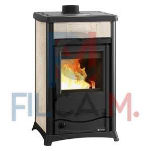 TERMOSTUFA A LEGNA 'TERMOROSSELLA PLUS EVO DSA 4.0 11,1 kW - colore liberty panna - PEZZI 1