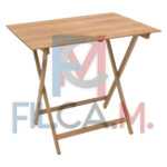 TAVOLO LEGNO PIEGHEVOLE 'PIC NIC' cm 60 x 100 H 75 cm - col.naturale - PEZZI 1