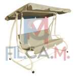 DONDOLO RECLINABILE cm. 230 x 120 x h.165 - ecru - PEZZI 1