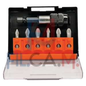 PORTAINSERTO CON INSERTI PHILLIPS E POZIDRIV 7 pz - PEZZI 1
