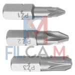 INSERTI PER AVVITATORI PZ (3 pz) PZ1-2-3 mm 25 - PEZZI 1