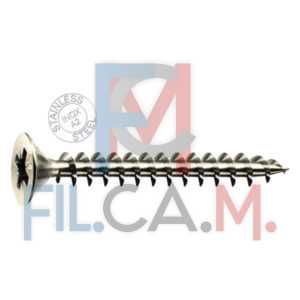 VITE PER LEGNO T.S.P. INOX 'PANELVIT' TSP mm 5 x 35 - PACCHI 2 - IN CONFEZIONE DA 100