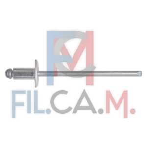 RIVETTO A STRAPPO INOX A2 4,8 x 10 blister 100 pz - PEZZI 1
