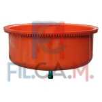FONDO INFERIORE VASCA IMPASTO CON PERNO Lt 120 - per 1000500 Hobby - PEZZI 1