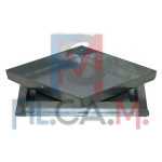 SIGILLO PORTAPAVIMENTO 'TIPO PESANTE' cm 30 x 30 - luce cm 25,6 x 25,6 - telaio h.5 cm - PEZZI 1