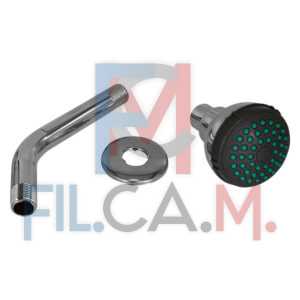 SOFFIONE PER DOCCIA LINEA 'DARK GREY' ABS cromato - PEZZI 1