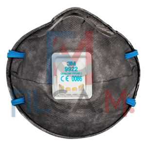 MASCHERA RESPIRATORIA SERIE 9000 CON VALVOLA 9922 - FF P2 - PEZZI 10
